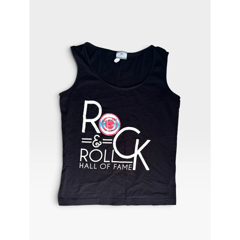 Rock & Roll Hall of Fame Museum Women's Black Graphic Tank Top Ladies Small